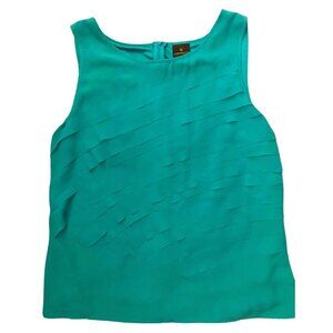 Lined Teal Tank Top - Worthington - Size L